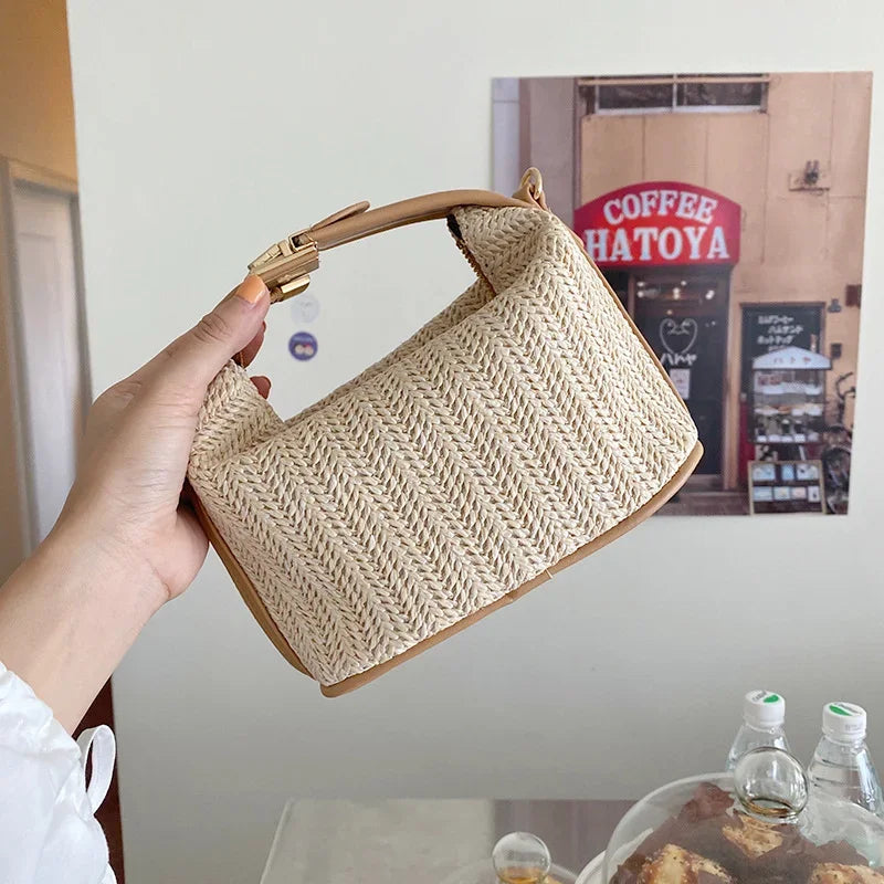 Bolso de Paja Tejida a Mano Maldivas